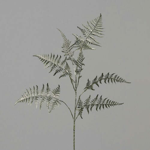 Rostlina/květina umělá Kapradí, zlatá se třpytkami, 80cm|Ego Dekor