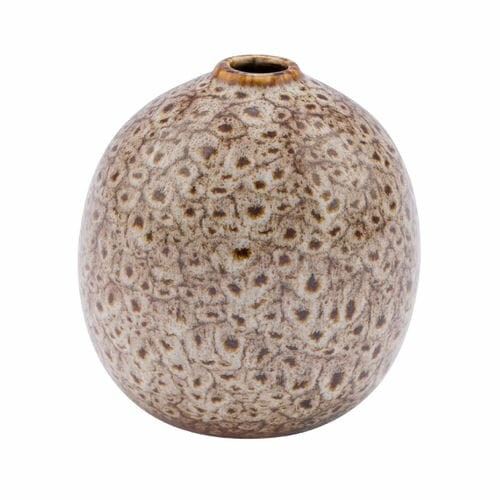 Váza Natur Sand, keramika, krémová/hnědá, 10x10x15,3cm (DOPRODEJ)|Ego Dekor