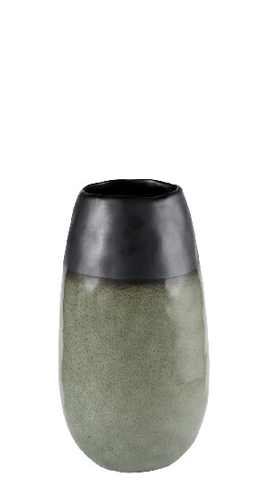 Váza ADMONT, pr. 12cm, zelená/sivá|Ego Dekor
