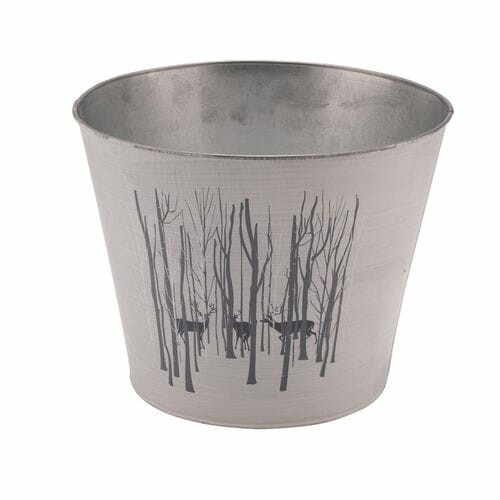 Cover for the Deer in the Woods flower pot, round, 16x16x14.8cm, pc|Ego Dekor