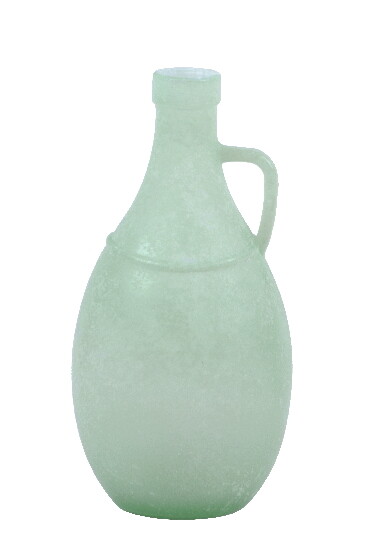 VIDRIOS SAN MIGUEL !RECYCLED GLASS! Váza z recyklovaného skla s uchom, 26 cm, tyrkysová (balenie obsahuje 1ks)