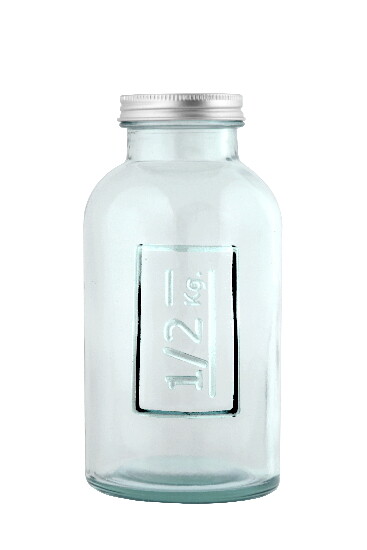 Bottle made of recycled glass 0.5 L (package contains 1 pc)|Vidrios San Miguel|Recycled Glass