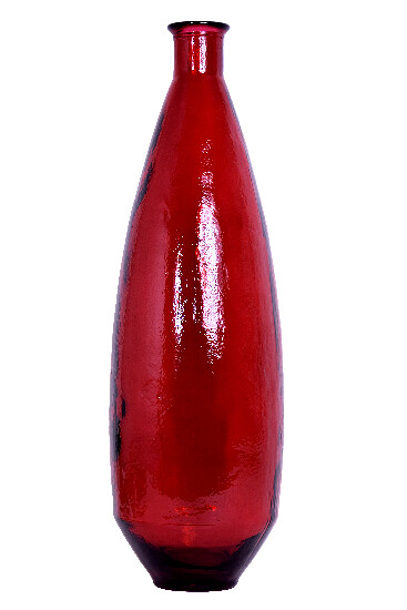 Wazon ze szkła z recyklingu 80 cm „ADOBE”, czerwony, 25,3 L (opakowanie zawiera 1 sztukę)|Vidrios San Miguel|Szkło z recyklingu