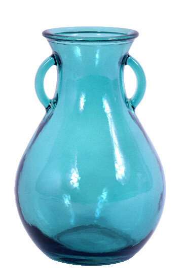 Recycled glass vase "CANTARO" blue 2.15 L (package includes 1 pc)|Vidrios San Miguel|Recycled Glass