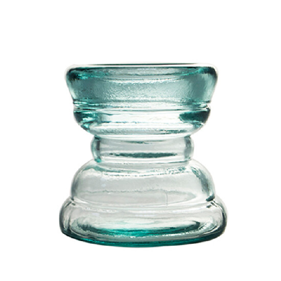 VIDRIOS SAN MIGUEL !RECYCLED GLASS! Svietnik z recyklovaného skla, "PARTY LIGHT", v.11,5 cm, priehľadná (DOPREDAJ POSLEDNÝCH KÚSKOV) (balenie obsahuje 1ks)