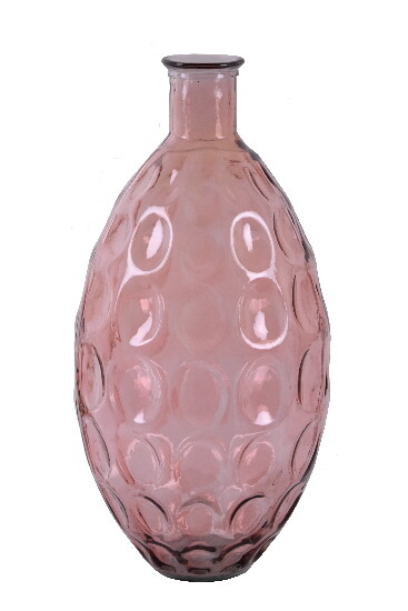 Váza z recyklovaného skla "DUNE", 59 cm, růžová (balení obsahuje 1ks)|Vidrios San Miguel|Recycled Glass