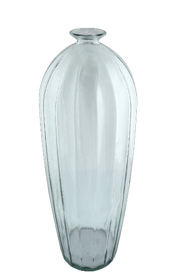Recycled glass vase "ETNICO" transparent, h.56 cm, transparent (package includes 1 pc)|Vidrios San Miguel|Recycled Glass