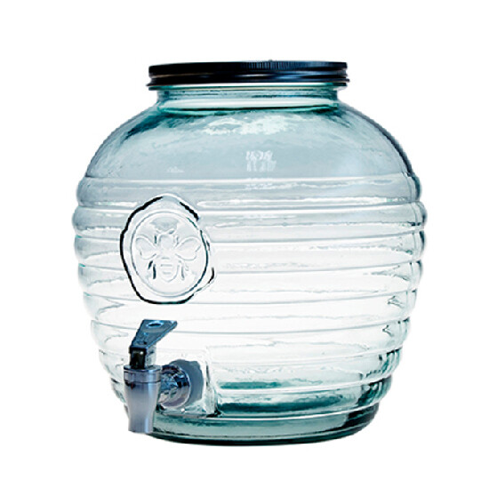 Barel|Nádoba na džus z recyklovaného skla s kohoutkem "BEE", 6 L (balení obsahuje 1ks)|Vidrios San Miguel|Recycled Glass
