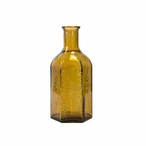 ECO Bottle with cork SAINT GABRIEL 0.5L, orange|topaz (package includes 1 pc)|Ego Dekor
