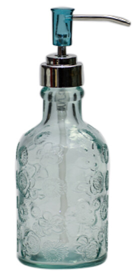 Pumpička na mýdlo z recyklovaného skla "FLORA", 0,3 L (DOPRODEJ) (balení obsahuje 1ks)|Vidrios San Miguel|Recycled Glass