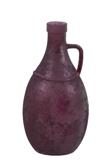 Recycled glass vase with handle, 26 cm, burgundy (pack contains 1 piece)|Vidrios San Miguel|Recycled Glass