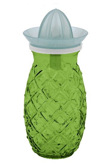 Recycled glass jar with juicer 
