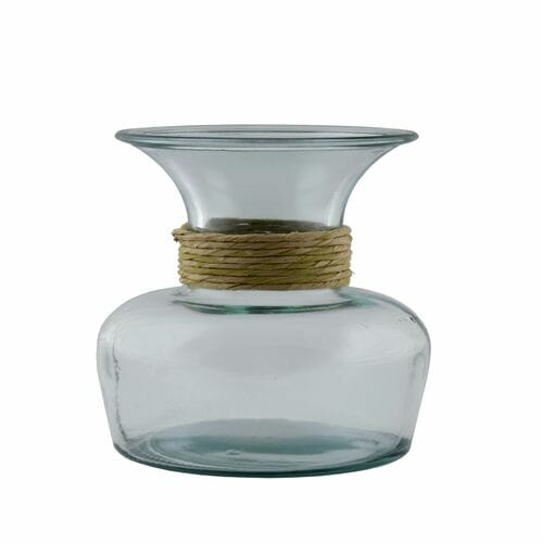 Wrapped vase CHICAGO, 1.25L, clear (package includes 1 pc)|Vidrios San Miguel|Recycled Glass