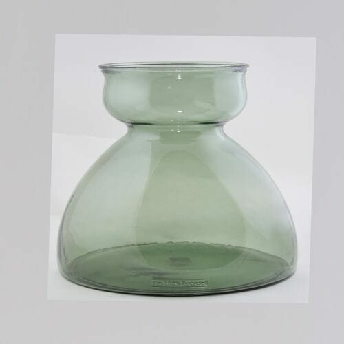 SENNA vase, 34cm|10.5L, green gray|Vidrios San Miguel|Recycled Glass