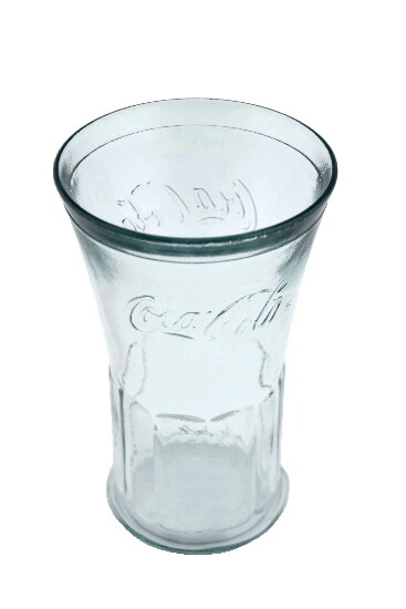 ED VIDRIOS SAN MIGUEL !RECYCLED GLASS! Sklenice z recyklovaného skla kónická "COCA COLA" !LIMITOVANÁ EDICE! 0,45 L