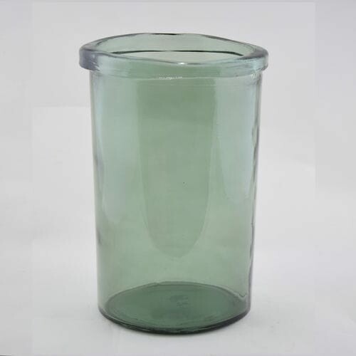 SIMPLICITY vase, straight, 36cm, green grey|Vidrios San Miguel|Recycled Glass