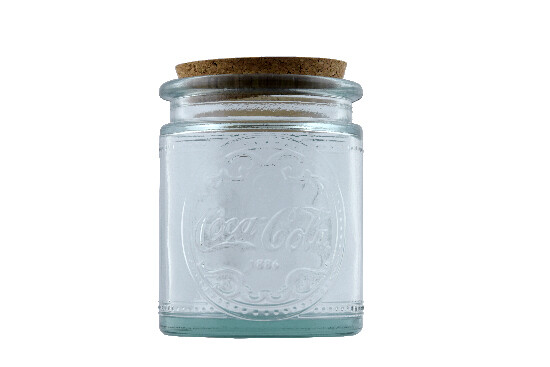 ED VIDRIOS SAN MIGUEL !RECYCLED GLASS! Sklenice z recyklovaného skla s uzávěrem "COCA COLA" !LIMITOVANÁ EDICE!, 0,6 L (VÝPRODEJ POSLEDNÍCH KUSOVEK)