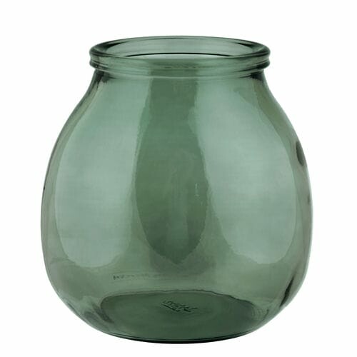 MONTANA vase, 28cm|4.35L, green gray (package includes 1 pc)|Vidrios San Miguel|Recycled Glass