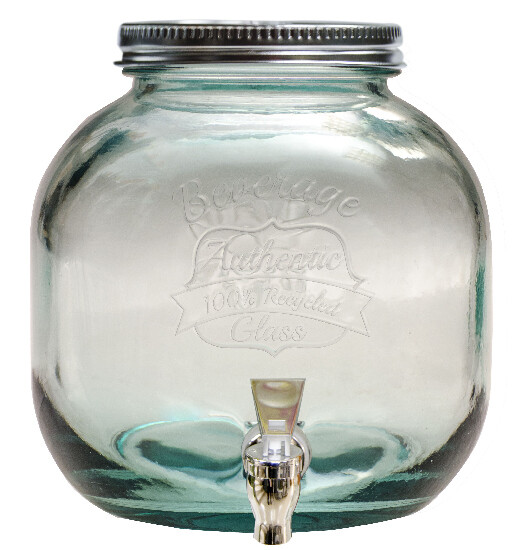 Barel nápojový z recyklovaného skla "AUTHENTIC" 6 L (balení obsahuje 1ks)|Vidrios San Miguel|Recycled Glass
