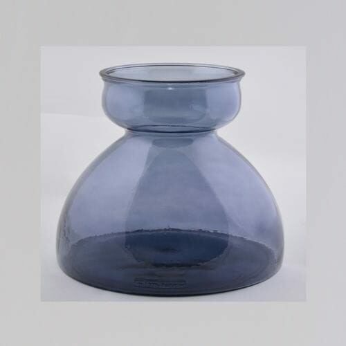 Váza SENNA, 34cm|10,5L, tmavě modrá|Vidrios San Miguel|Recycled Glass