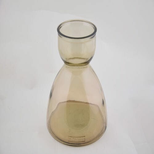 SENNA vase, 23cm|3.5L, bottle brown|smoke|Vidrios San Miguel|Recycled Glass