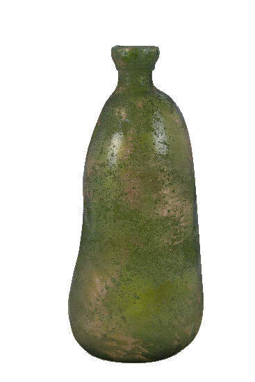 Wazon ze szkła z recyklingu „SIMPLICITY”, 51 cm patyna w kolorze zielonego złota (opakowanie zawiera 1 szt.)|Vidrios San Miguel|Szkło z recyklingu