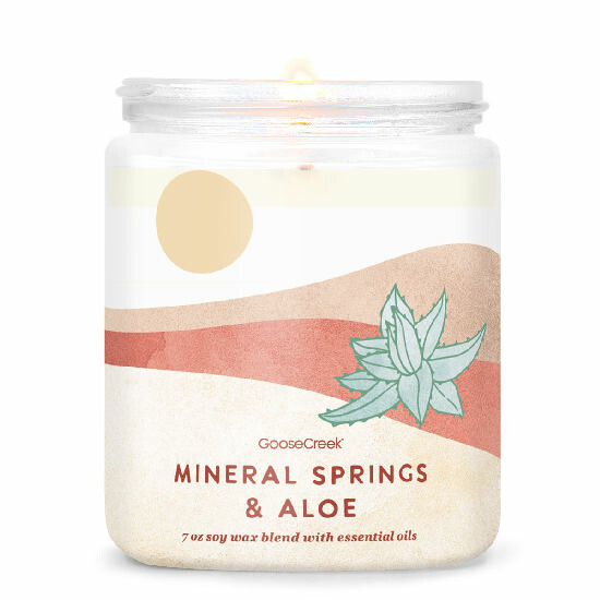 Candle with 1-wick 0.2 KG MINERAL SPRINGS & ALOE, aromatic in a jar KP|Goose Creek