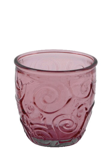 ECO Poháre z recyklovaného skla na víno Triana, ružová (balenie obsahuje 6ks)|Ego Dekor