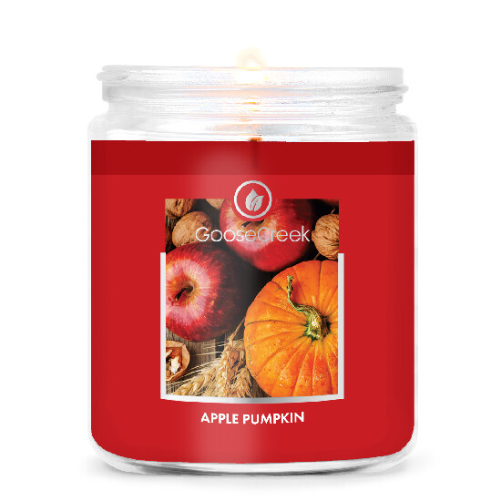 Candle with 1-wick 0.2 KG APPLE PUMPKIN, aromatic in a jar KP|Goose Creek