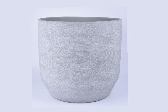 Osłonka na doniczkę ceramiczną PORTO o średnicy 35x32cm, st. szary|JASNOSZARY|Ego Dekor