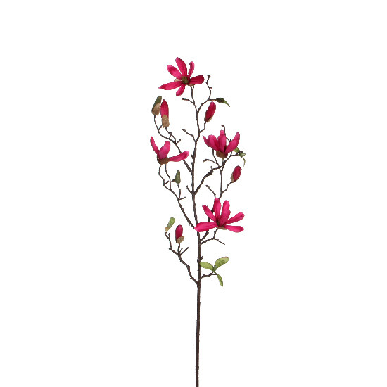 Kwiat MAGNOLIA, 75cm, ciemnoróżowy|Ego Dekor