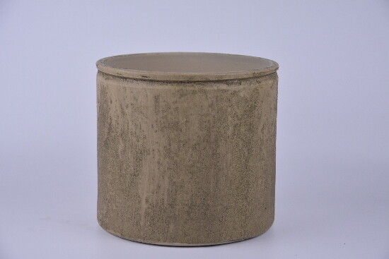 Ceramiczna osłona na doniczkę EVORA o średnicy 20x18cm, camel|CAMEL|Ego Dekor