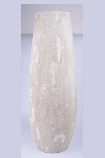 Váza keramická EVORA, pr.26x70cm, šedá|ROCK GOLD|Ego Dekor