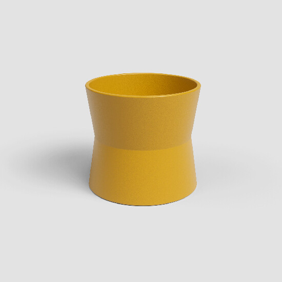 Doniczka DIANA, 14 cm, ceramiczna, żółta|ŻÓŁTY|Artevasi