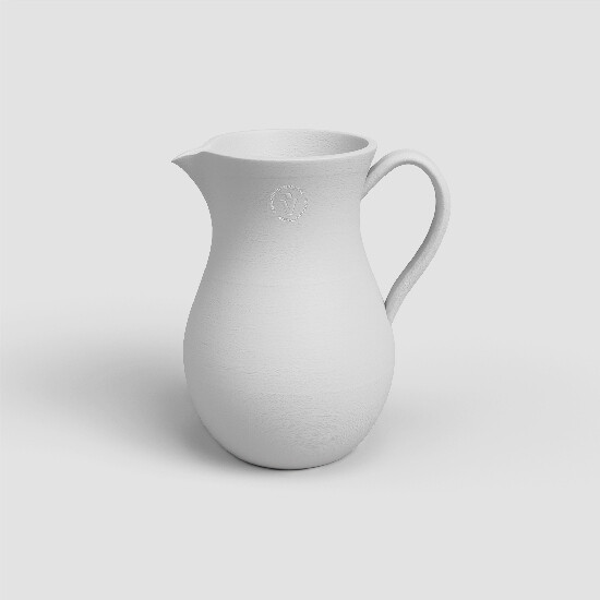 Váza/Džbán HARMONIA, 30cm, keramika, bílá|WHITE|Artevasi