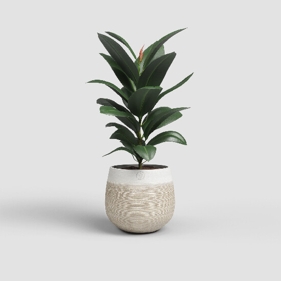 Květináč ANTHEIA, 26cm, keramika, béžová|BEIGE|Artevasi