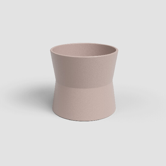 Doniczka DIANA, 14 cm, ceramiczna, jasnoróżowa|JASNY RÓŻ|Artevasi