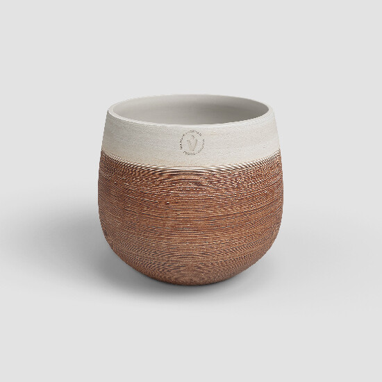 Doniczka ANTHEIA, 20 cm, ceramiczna, brązowa|TERRAKOTA|Artevasi