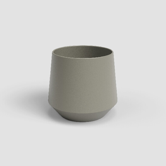 Doniczka AURORA, 17cm, ceramiczna, szara|TAUPE|Artevasi
