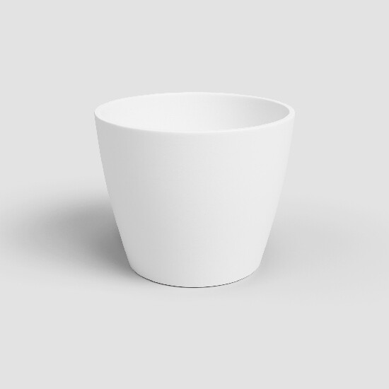 Doniczka NUBIA, 17 cm, ceramiczna, biała|BIAŁY|Artevasi