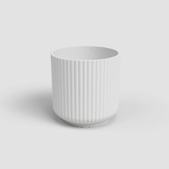 Doniczka LUNA, 15 cm, ceramiczna, biała|BIAŁY|Artevasi