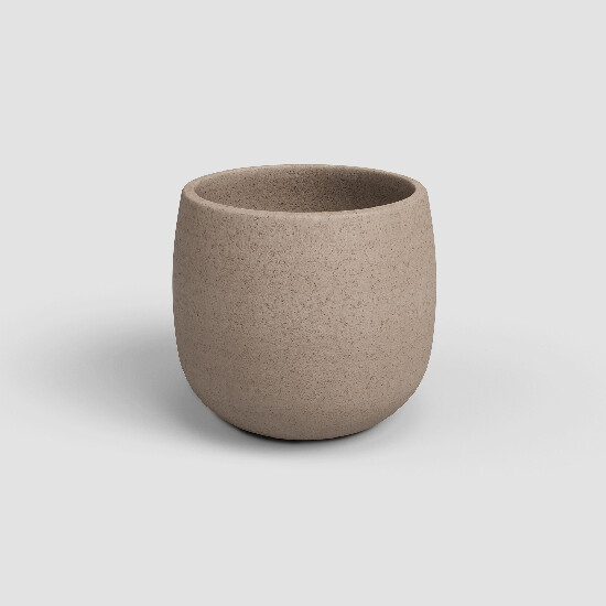 Doniczka HEMERA, 25 cm, ceramika, szara|TAUPE|Artevasi