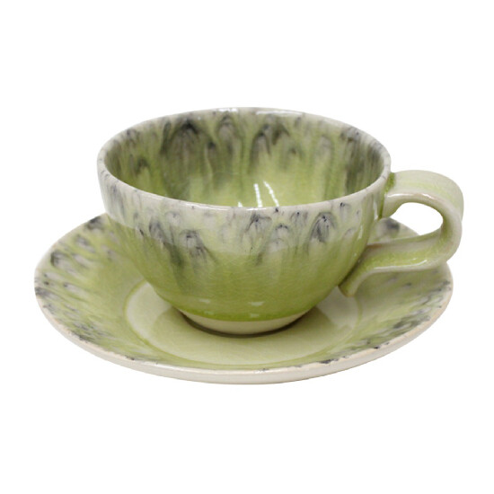 Tea cup with saucer 0.25L, MADEIRA, yellow|Lemon (SALE)|Costa Nova