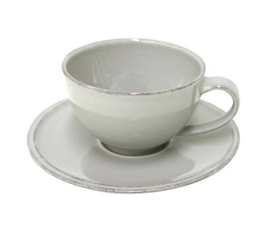 Šálka ??na čaj s tanierikom 0,26L, FRISO, sivá (DOPREDAJ)|Costa Nova