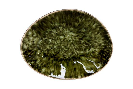 ED Talíř dezertní oválný 16cm, RIVIERA, černá/zelená|Forets|Costa Nova