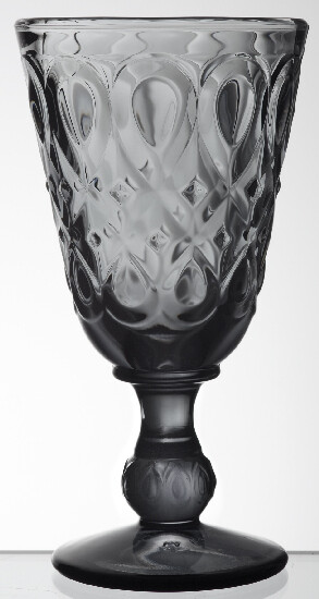 Glass on leg 0.23L, LYONNAIS, anthracite|La Rochere