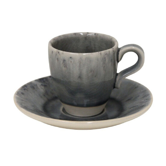 Coffee cup with saucer 0.08L, MADEIRA, grey|Costa Nova