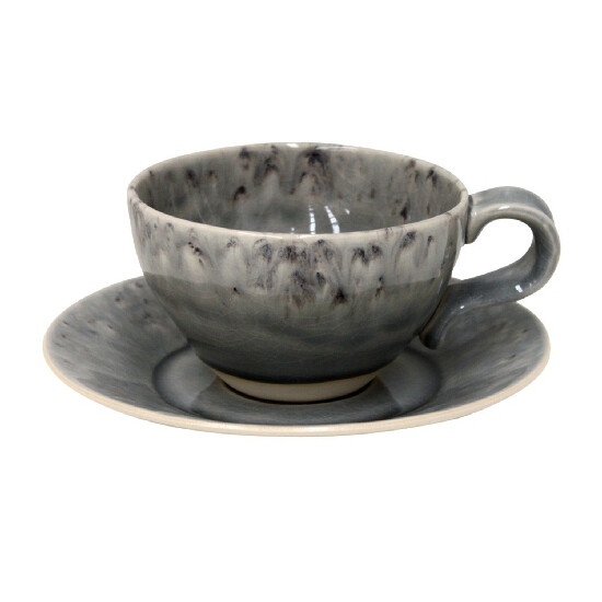 Tea cup with saucer 0.25L, MADEIRA, grey|Costa Nova