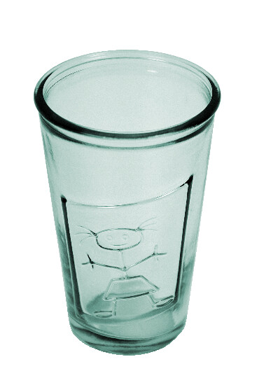 ECO Szkło ze szkła pochodzącego z recyklingu, 0,3 L, przezroczyste, „DZIEWCZYNA” (opakowanie zawiera 6 szt.)|Ego Dekor