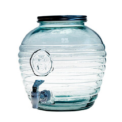 VIDRIOS SAN MIGUEL !RECYCLED GLASS! Barel|Nádoba na džus z recyklovaného skla s kohoutkem 